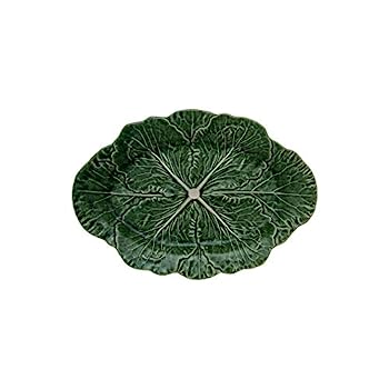 【中古】【輸入品・未使用】楕円形大皿 15インチ グリーンキャベッジ 2個セット
