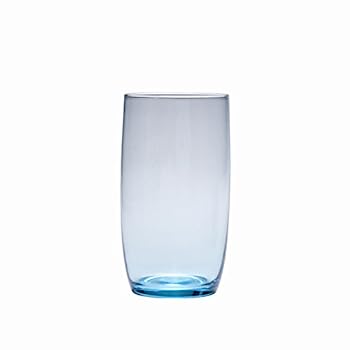 【中古】【輸入品・未使用】D & V Glass Gala Collection Iced Beverage/Cocktail Glass 560ml, Aquamarine Blue, Set of 12