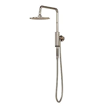 【中古】【輸入品・未使用】PULSE ShowerSpas 1052-BNアクエリアスシャワーシステム、8インチのレインシャワーヘッドと磁気付きハンドシャワー（オン/オフ、ブラシ付ニッケ