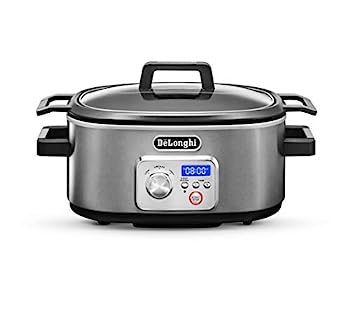 【中古】【インポート品・未当て嵌める】De\u0027Longhi CKS1660D Livenza Programmable Slow Cooker with Stovetop-Safe Pot