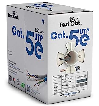 【中古】【インポート品・未当てはめる】fast Cat.Cat 5eイーサネットケーブル1000フート（305米突） - FastReel付き添い人不成立裸銅線サイバー空間有線テレビ - 350MHz / ギガビット機敏さ