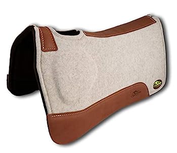 【中古】【輸入品・未使用】Southwestern Equine OrthoRide Elite プレミアム タン トッパーとチョコレート ウール ボトム 1インチ サドルパッド 31 x 30｜スカイマーケットプラス