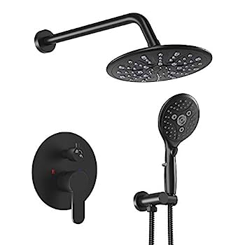 【中古】【輸入品・未使用】SunCleanse シャワーシステム、バスルーム レインフォール シャワー 蛇口セット 7段階設定 ハンドヘルド シャワー ヘッド コンボ付き、バルブと｜スカイマーケットプラス