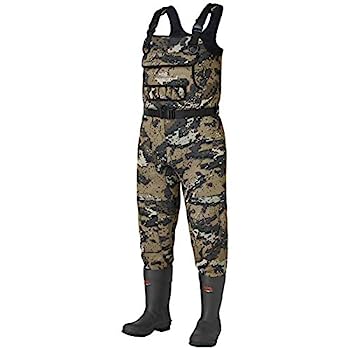 【中古】【インポート品・未当て嵌める】Bassdash Bare Camo ネオプレン チェストフィッシングハンティング ウェーダー メンズ 600瓦 断熱ゴムブーツフット8大きさ