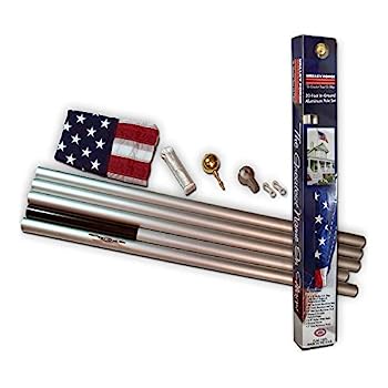 【中古】【インポート品・未当てはめる】Valley Forge Flag 7247778 20 フィート. Aluminum Flag Pole Kit