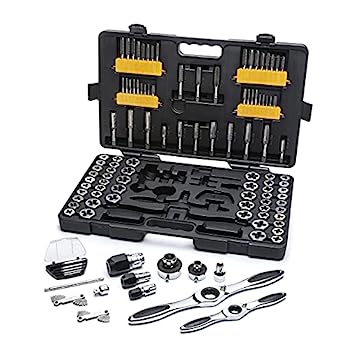 【中古】【輸入品・未使用】GearWrench 82812 114 pc. Large SAE - Metric Ratcheting Tap and Die Set|スカイマーケットプラス