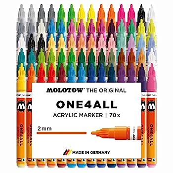 【中古】【輸入品・未使用】Molotow One4All 127 HS Complete Set 20 Years Edition 70 Marker Paint Lack Acryl 127HS Kit box 53,693円