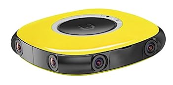 【中古】【インポート品・未当て嵌める】Vuze VR Camera 3D 360° 4K ウェアラブルカメラ 防滴 防塵 (黄色)