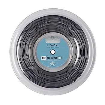 【中古】【インポート品・未当て嵌める】LUXILON(ルキシロン) 庭球 より糸 ガット ALU POWER 125(アルパワーソフト 125) 200m木管 しろがね色 WRZ990102