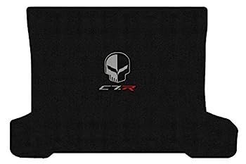 【中古】【インポート品・未当て嵌める】2014???2017?C7コルベットCoupeジェット機黒いことRear Cargo Mat with Jakeスカル\u0026 c7r Racingロゴタイプ その他-バッグ・小物・ブランド雑貨