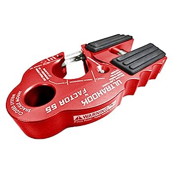 【中古】【インポート品・未当てはめる】Factor 55 UltraHook Winch Hook with Shackle Mount - Red