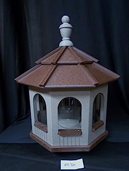 【中古】【インポート品・未当て嵌める】並み並み ビニール ガゼボ バードフィーダー アーミッシュ 手作り 手作り 粘 赤銅色