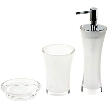 【中古】【輸入品・未使用】Gedy AU200-00 Aucuba バスルームアクセサリーセット 透明|スカイマーケットプラス