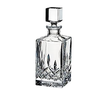 【中古】【インポート品・未当てはめる】Waterford Lismore Black Square Decanter Clear