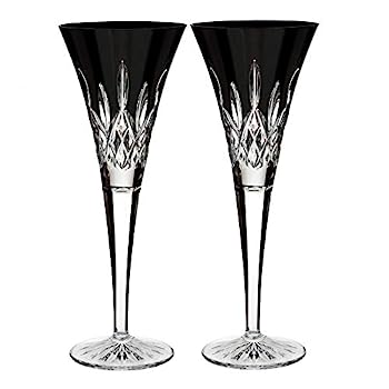 【中古】【輸入品・未使用】Waterford Crystal Lismore ブラックフルート 2個セット|スカイマーケットプラス