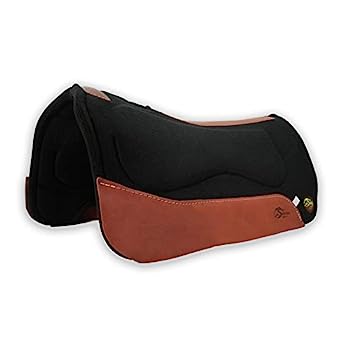 【中古】【インポート品・未当て嵌める】Southwestern Equine OrthoRide 多役立つこと トレイルライディング ブラックサドルパッド 31 x 32
