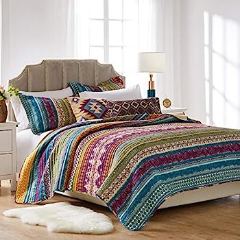 【中古】【輸入品・未使用】Greenland Home サウスウエスト寝具セット キング/カリフォルニアキングサイズ シエスタ｜スカイマーケットプラス
