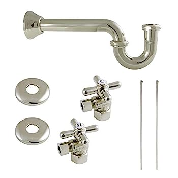 【中古】【輸入品・未使用】Kingston Brass KPK106P トリムスケープ 配管供給キット コンボ ポリッシュニッケル