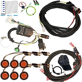 【中古】【輸入品・未使用】MCSADVENTURES プラグ&プレイ ウィンカー ホーン ストリート リーガルキット ハザードブラックステアリングコラムスイッチ付き 2015-2018 ポラリ|スカイマーケットプラス