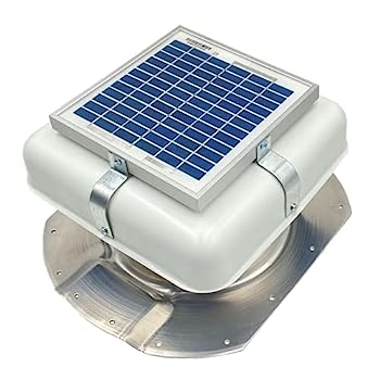 【中古】【輸入品・未使用】Solar RoofBlaster 3.5インチリブ付きConex配送コンテナ用 (ホワイト) | ソーラールーフベント | ソーラールーフファン | 出荷コンテナ用排気フ