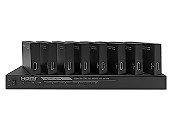 【中古】【輸入品・未使用】Monoprice Blackbird 4K HDMI 2.0 1x8 スプリッターエクステンダー コンプリートソリューションキット - 18Gbps、HDR、4K@60Hz、YCbCr 4:4、HDCP