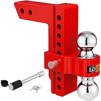 【中古】【輸入品・未使用】LOCAME 調節可能トレーラーヒッチ 2インチのレシーバーにのみ対応 8インチのドロップ/ライズ アルミドロップヒッチ 15ポンド GTW-牽引ヒッチ 高