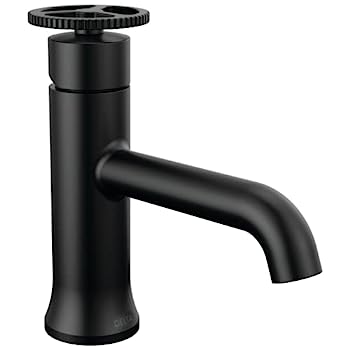 【中古】【インポート品・未当て嵌める】Delta Faucet 558-BLLPU-DST Trinsic 2階建てバス御部屋水道の栓 つや消し黒いこと