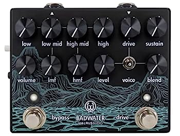 【中古】【輸入品・未使用】Walrus Audio ウォルラスオーディオ Badwater Bass Pre-amp and D.I. ベースプリアンプ WAL-BADW