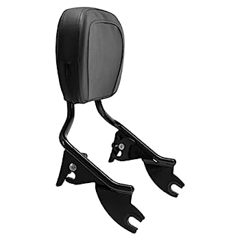 【中古】【輸入品・未使用】HOGWORKZ? 取り外し可能なショーティーシーバーバックレスト - 2009-2022 ハーレーダビッドソン ストリートグライド ロードキング エレクトラグ
