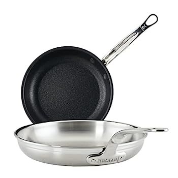 【中古】【インポート品・未当て嵌める】Hestan - ProBond - エッセンシャル フライパン書き割り 2個書き割り 8.5in ノン突っ支い棒 \u0026 11in ステンレス鋼スチール写真