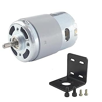 【中古】【輸入品・未使用】CONQUERALL 895 大トルクモーター 12V/24V 6000RPM-12000RPM デュアルブル ベアリング 高速 DC モーター ブラケット付き｜スカイマーケットプラス