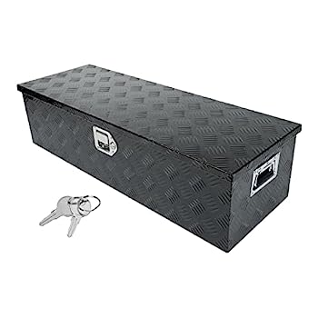 【中古】【輸入品・未使用】Eivojor 39インチ 高耐久 アルミニウム ストライプ メッキ ツールボックス ピックアップトラック ベッド RV トレーラー ツールボックス ストレー