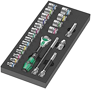 【中古】【輸入品・未使用】Wera(ヴェラ) 05150111001 | ラチェット セット 1 Zyklop 内装スポンジフォーム 8000 B 9721 9.5mm 23点セット 【日本正規輸入品】｜スカイマーケットプラス
