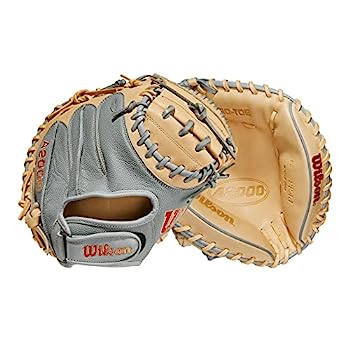 【中古】【インポート品・未当て嵌める】2023 Wilson A2000? PF33SS 3in ベイスボール捕手グローヴ - 右投用、薄墨色/金髪