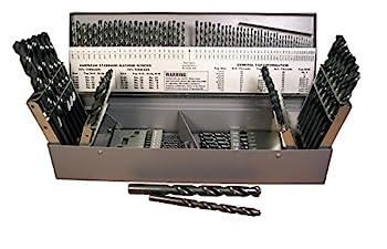 【中古】【輸入品・未使用】Viking Drill and Tool 43440 タイプ240 ブラック仕上げ ジョバードリル 118度ポイント HSSセット(115個)