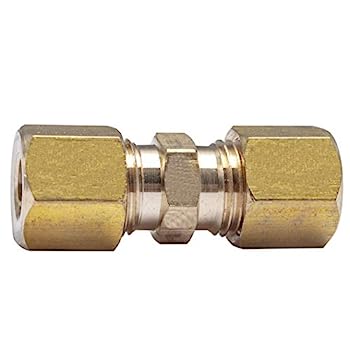 【中古】【輸入品・未使用】LTWFITTING ユニオン 銅管用継手 ストレート 適合チューブ外径(OD)1/4 真鍮 同径パイプの接続用(300個入)|スカイマーケットプラス