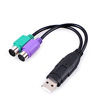 【中古】【輸入品・未使用】UCEC PS/2 - USBアダプターコンバーター PS2キーボードマウス用