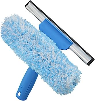 【中古】【輸入品・未使用】Unger Professional Microfiber Window Combi: 2-in-1 Professional Squeegee and Window Scrubber, 6"|スカイマーケットプラス