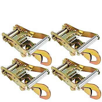 【中古】【輸入品・未使用】Vulcan 2?" 3300ポンド容量ラチェットストラップバックルスナップフック???4パック｜スカイマーケットプラス