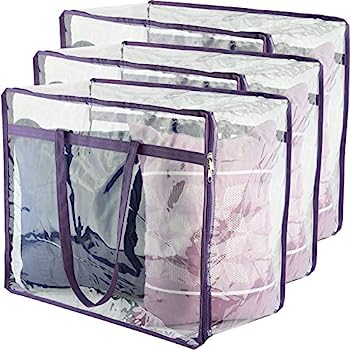 【中古】【輸入品・未使用】Wappa Home ファスナー付きクリアビニールストレージバッグ 18x15x9インチ セーター 毛布 掛け布団 寝具セットなどのための丈夫なストレージバッ