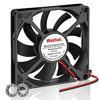 【中古】【インポート品・未当て嵌める】Wathai DC落ち居る気違い 80x80x15粍 80粍 12V デュアルボールベアリング ブラシレスケース 空調設備気違い