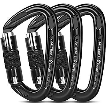 【中古】【輸入品・未使用】Favofitオートロックロッククライミングカラビナクリップ、3パック、ラペリングスウィングレスキュー＆ジムなどのための認定25KN（重量制限：250｜スカイマーケットプラス