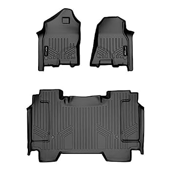 【中古】【輸入品・未使用】SMARTLINER カスタムフロアマット 2列ライナーセット ブラック 2020 Ram 1500 クルーキャブ ビニールフロア用 後部座席下収納ボックスなし