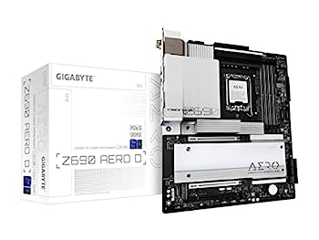 【中古】【インポート品・未当て嵌める】GIGABYTE Z690 AERO D Rev. 1.0 母ちゃんゲーム盤 ATX [Intel Z690心付け書き割り積み上げる] MB5572 白いこと