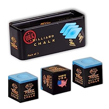 【中古】【輸入品・未使用】タイガープールキュー ビリヤードチョーク ブルー 3個パック|スカイマーケットプラス