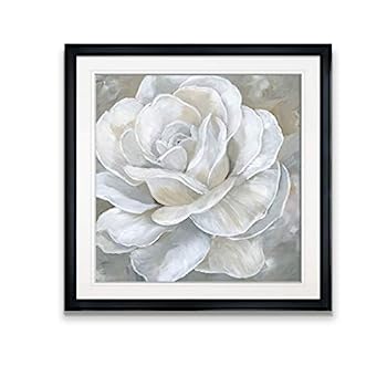 【中古】【インポート品・未当てはめる】Renditions Gallery Bombshell Bloom II ホワイトフラワーアート 枠組み入り口・入口今日このごろ芸術細工物 ジークレーキャンバスプリント ホームウォールデ