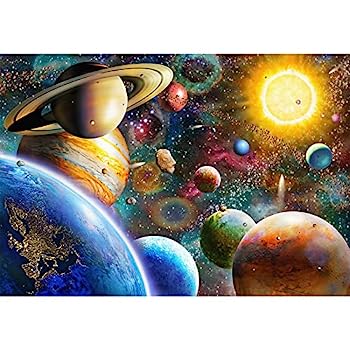 【中古】【輸入品・未使用】Nattork ジグソーパズル 大人用 1000ピース 大きなパズル 惑星ビジョンジグソーパズル - 27.55インチ x 22インチ