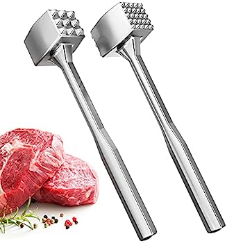 【中古】【輸入品・未使用】ミートテンダライザー 1個 - アルミニウムミートマレット - 両面ミートテンダライザーツール キッチン ミートパウンダー ホームミートハンマー|スカイマーケットプラス