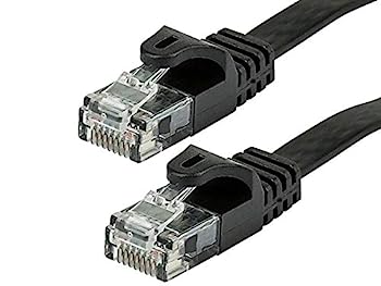 【中古】【輸入品・未使用】Monoprice フラットCat6イーサネットパッチケーブル 7フィート ブラック スナッグレスRJ45 フラット 550MHz UTP純裸銅線 30AWG フレックスブーツ｜スカイマーケットプラス