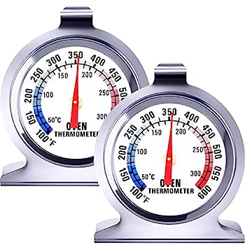 【中古】【輸入品・未使用】オーブン温度計 - ステンレススチール監視ダイヤル温度計 50-300°C/80-700°Fのスモーカー温度ゲージ フックとパネルベース付き ハングまたはス|スカイマーケットプラス